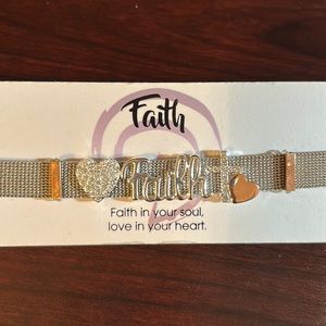 Silver Faith Bracelet